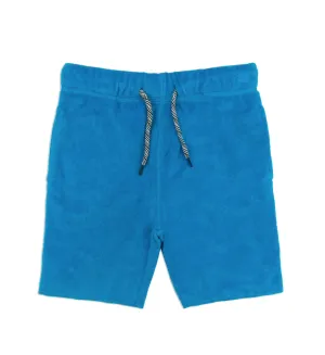 Appaman Cotton Terry Camp Shorts Blue