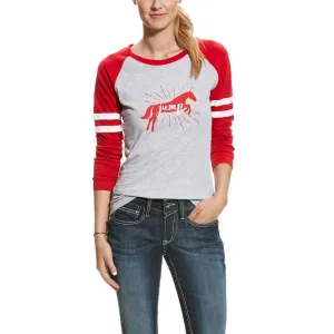 Ariat Women's Jump Tee- Heather Gray
