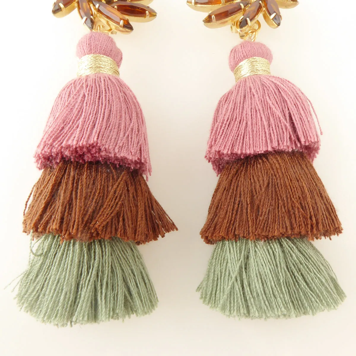 Autumn tassel earrings