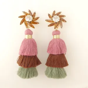 Autumn tassel earrings