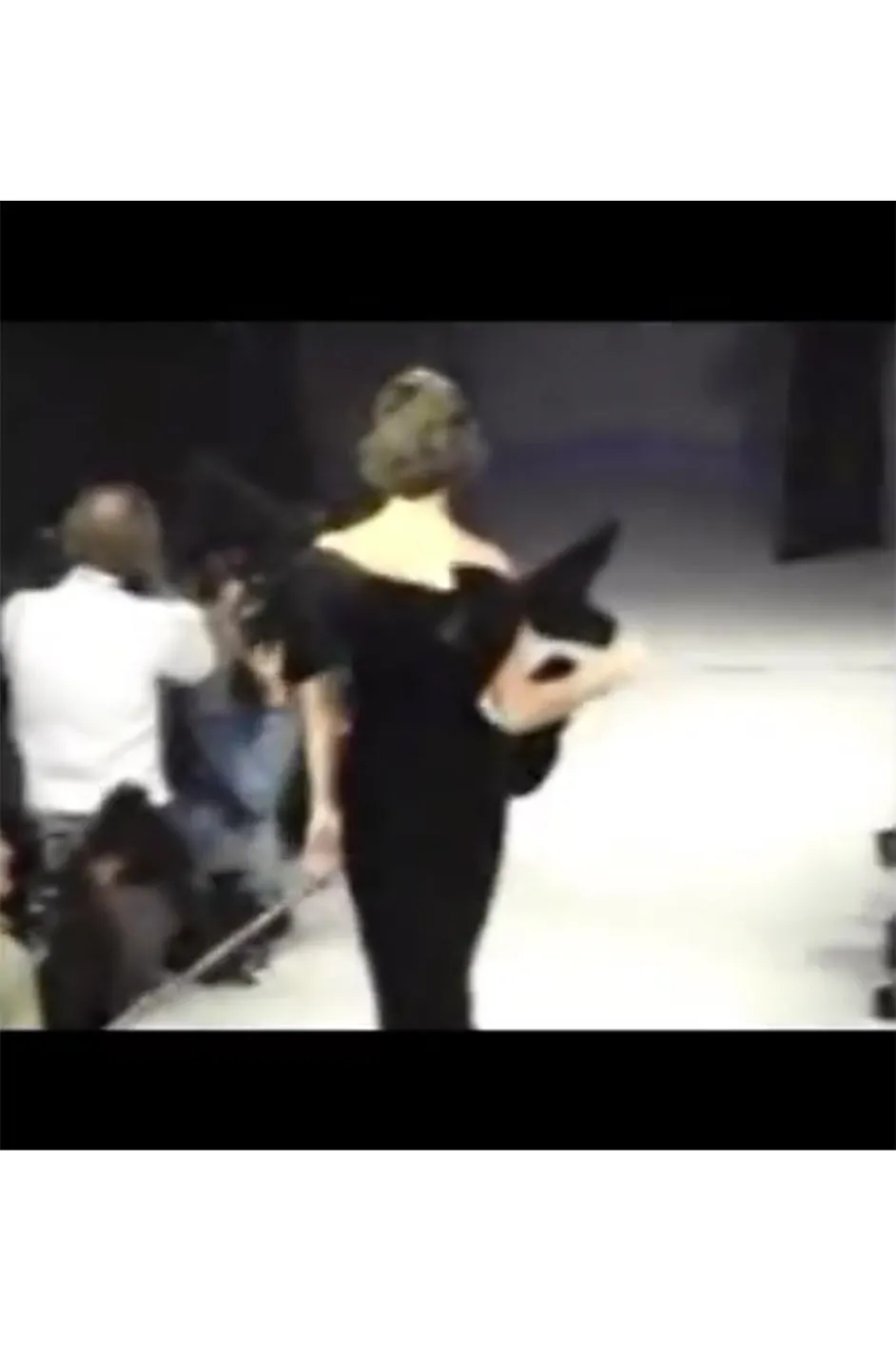 A/W 1989 Antony Price Bottle Green Velvet Dress w Removeable Bows