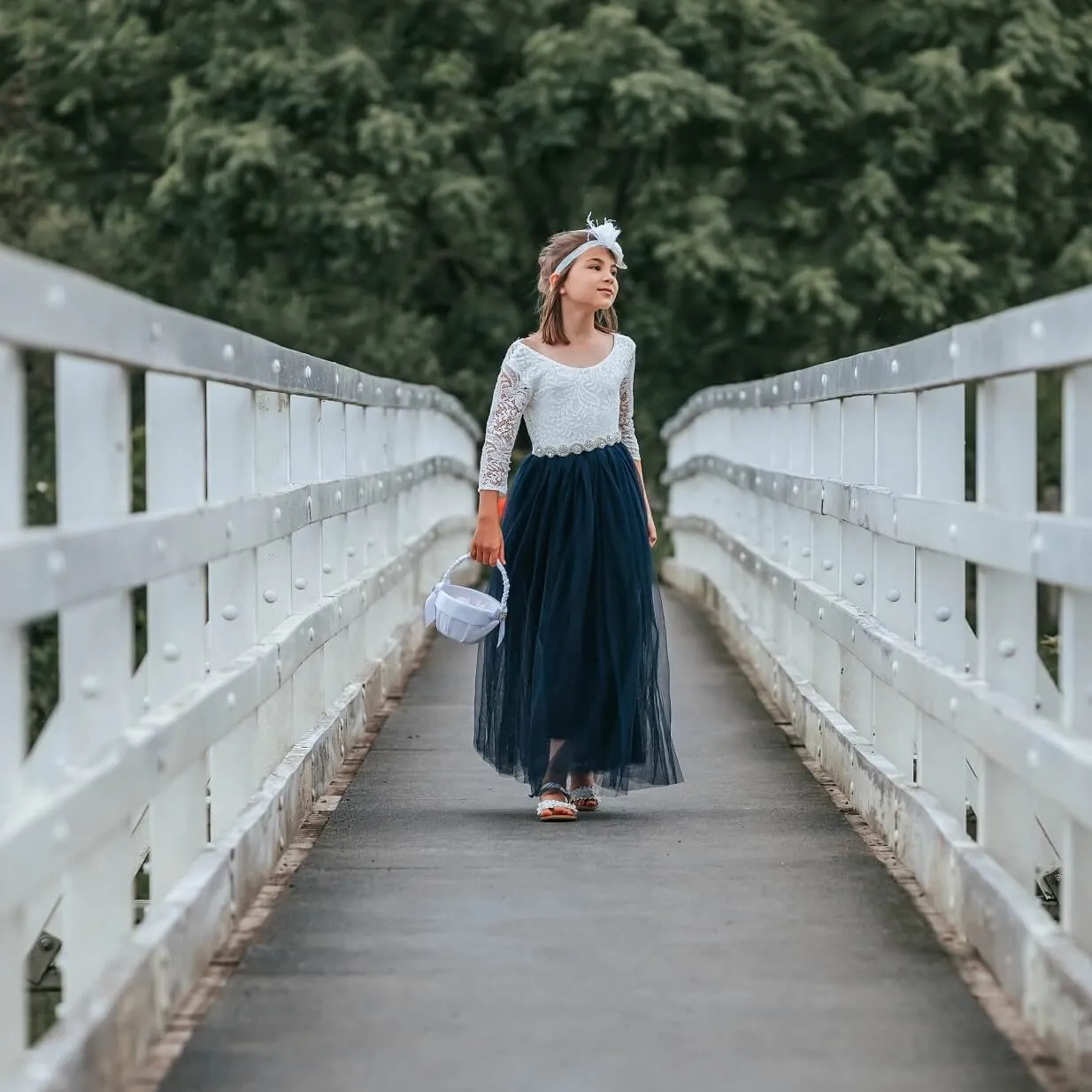 Baby Bohemian Classic Long Sleeve Dress - Navy Blue