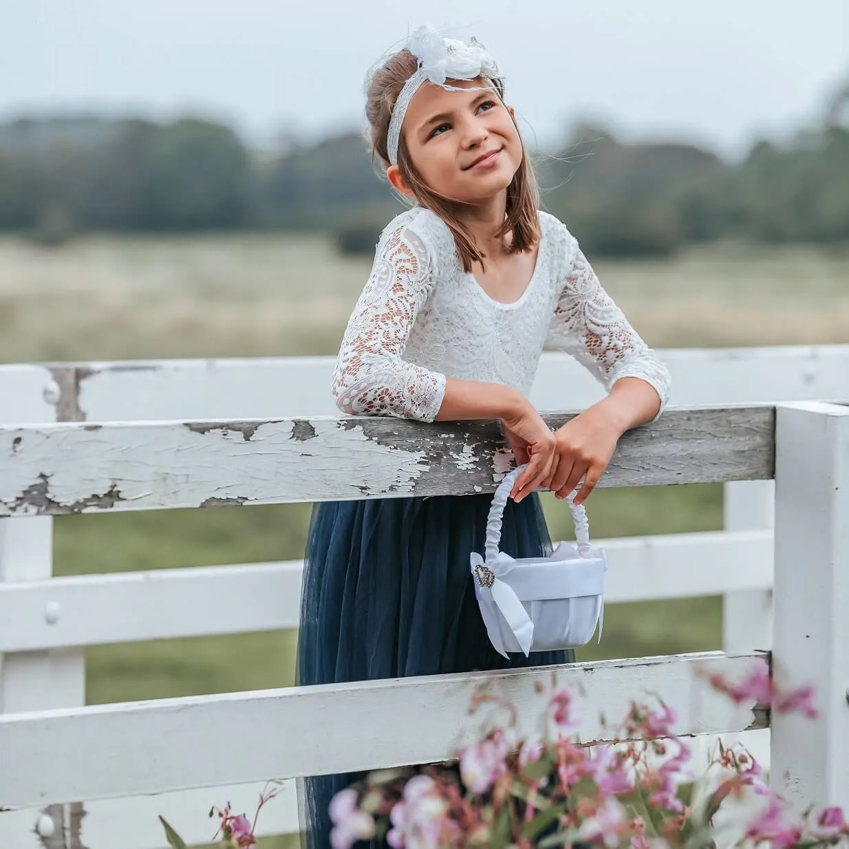 Baby Bohemian Classic Long Sleeve Dress - Navy Blue