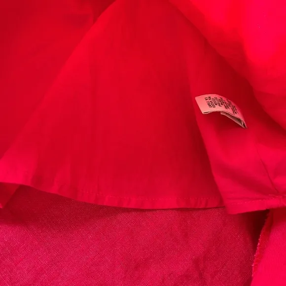 Banana Republic A-line Flounce Linen Skirt Hot Pink Size 0