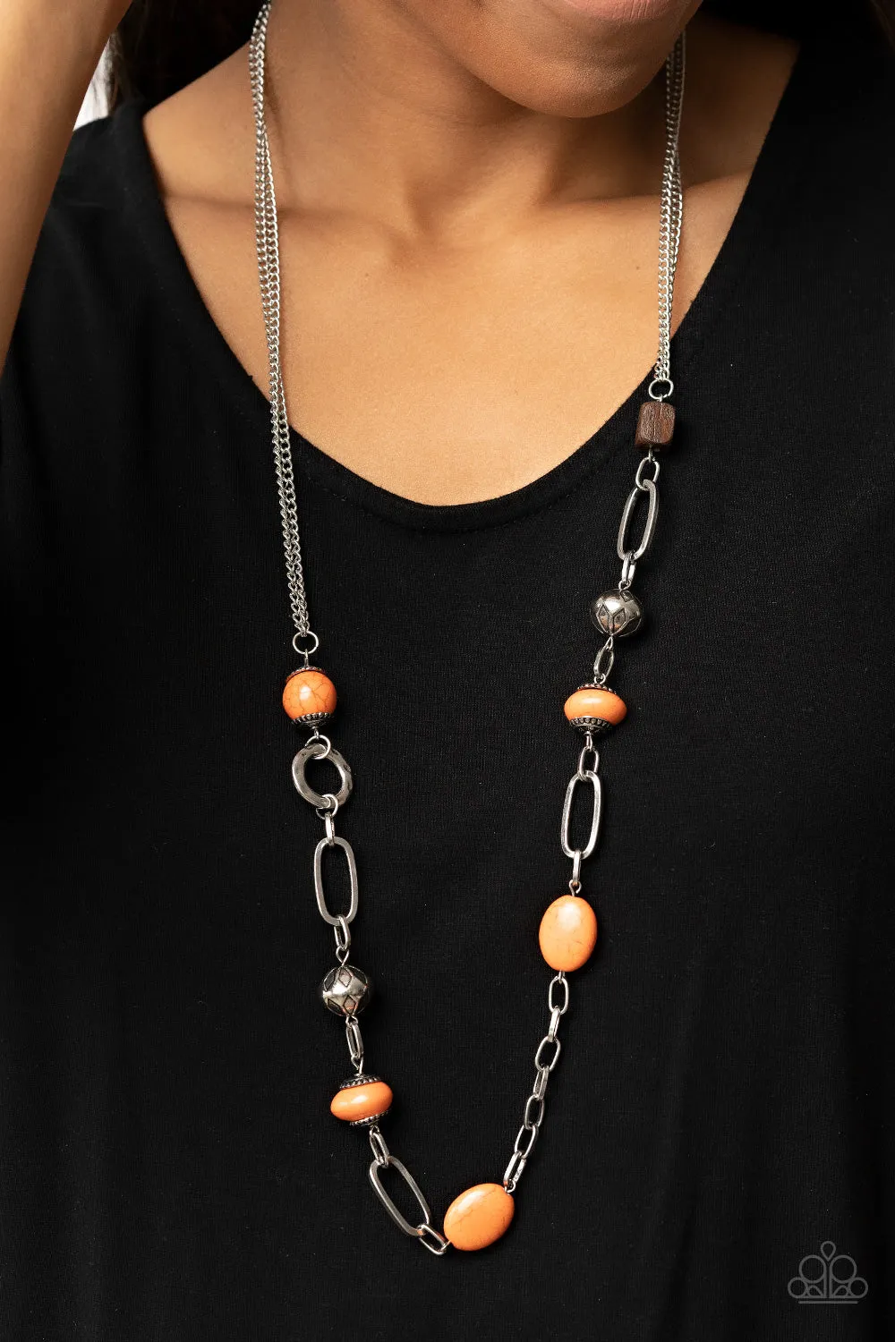 Barefoot Bohemian - Orange Necklace