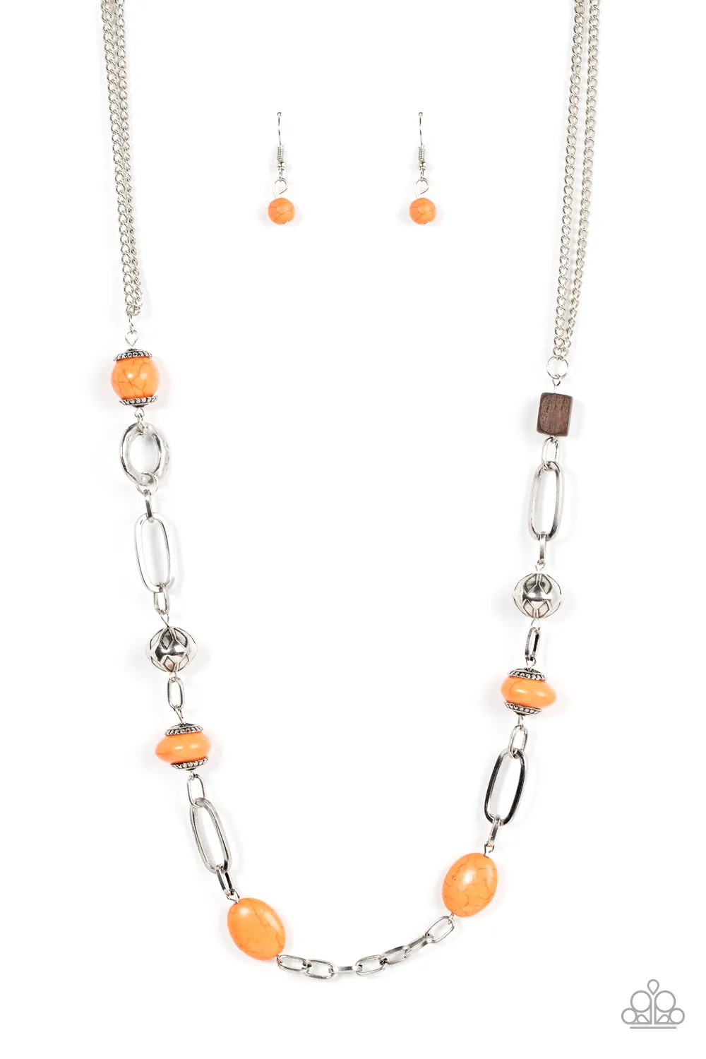 Barefoot Bohemian - Orange Necklace