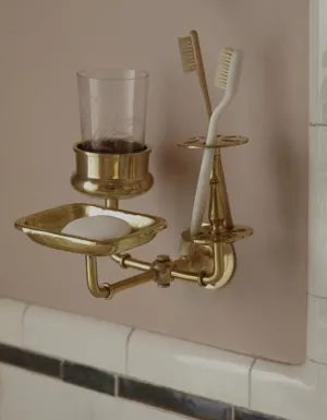 bath trio in solid brass