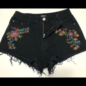BDG High Rise Embroidered Shorts