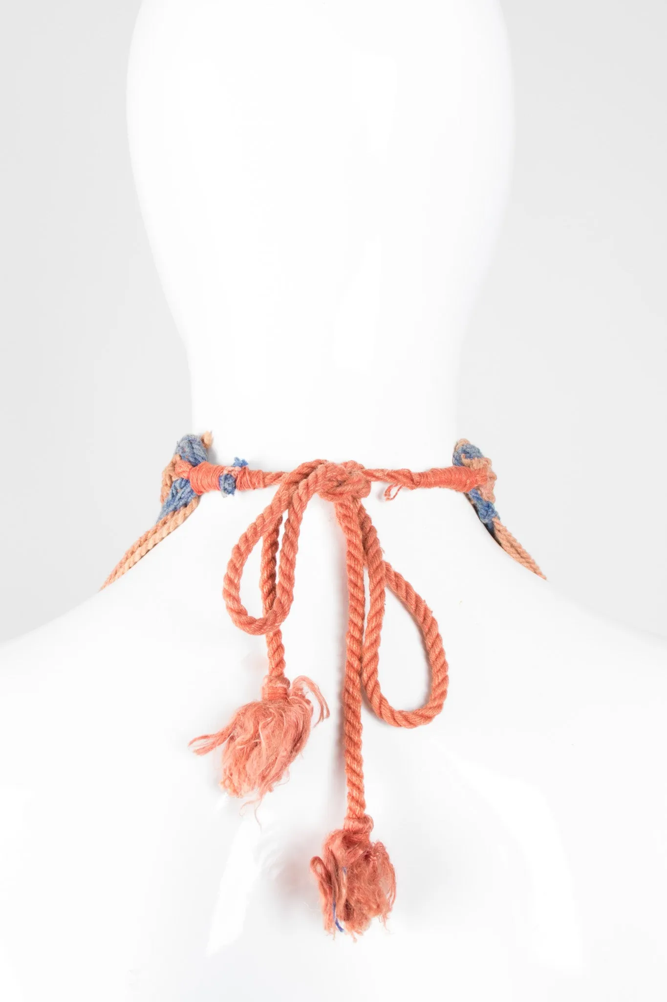 Beaded Macrame Bib Necklace
