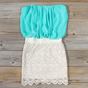 Bewilder Lace Dress in Sea