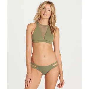 Billabong Women's Meshin With You High Neck Bikini Top | Seagrass | SALE