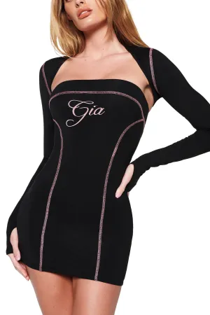 BLARE TUBE MINI DRESS - BLACK