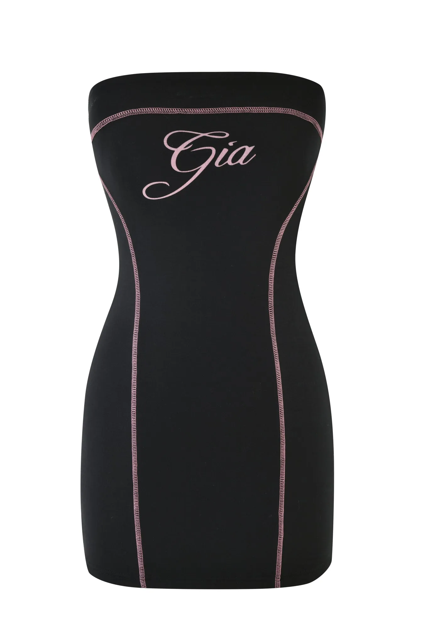 BLARE TUBE MINI DRESS - BLACK
