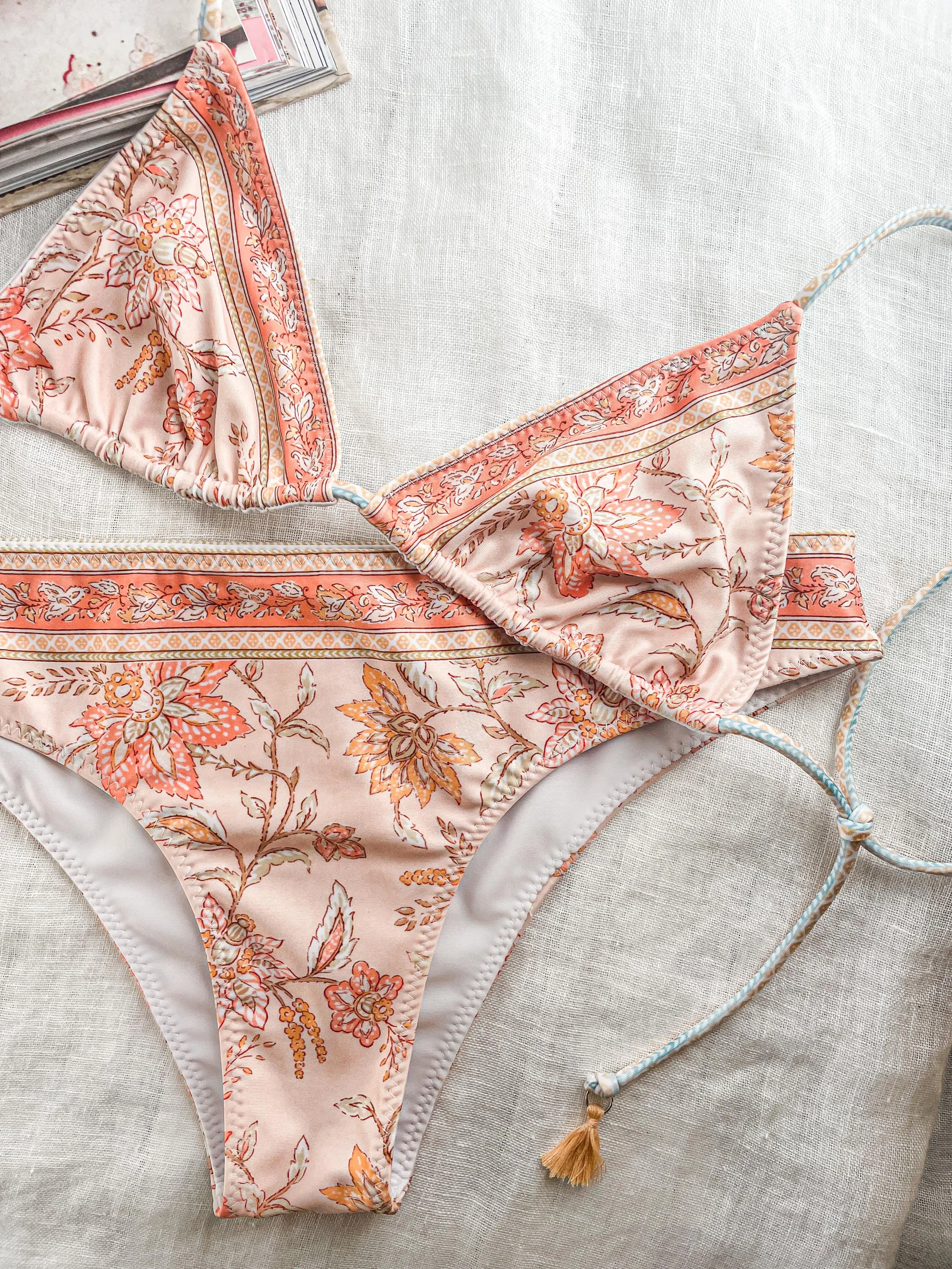 Blossom low waist bottom ♲ Coral