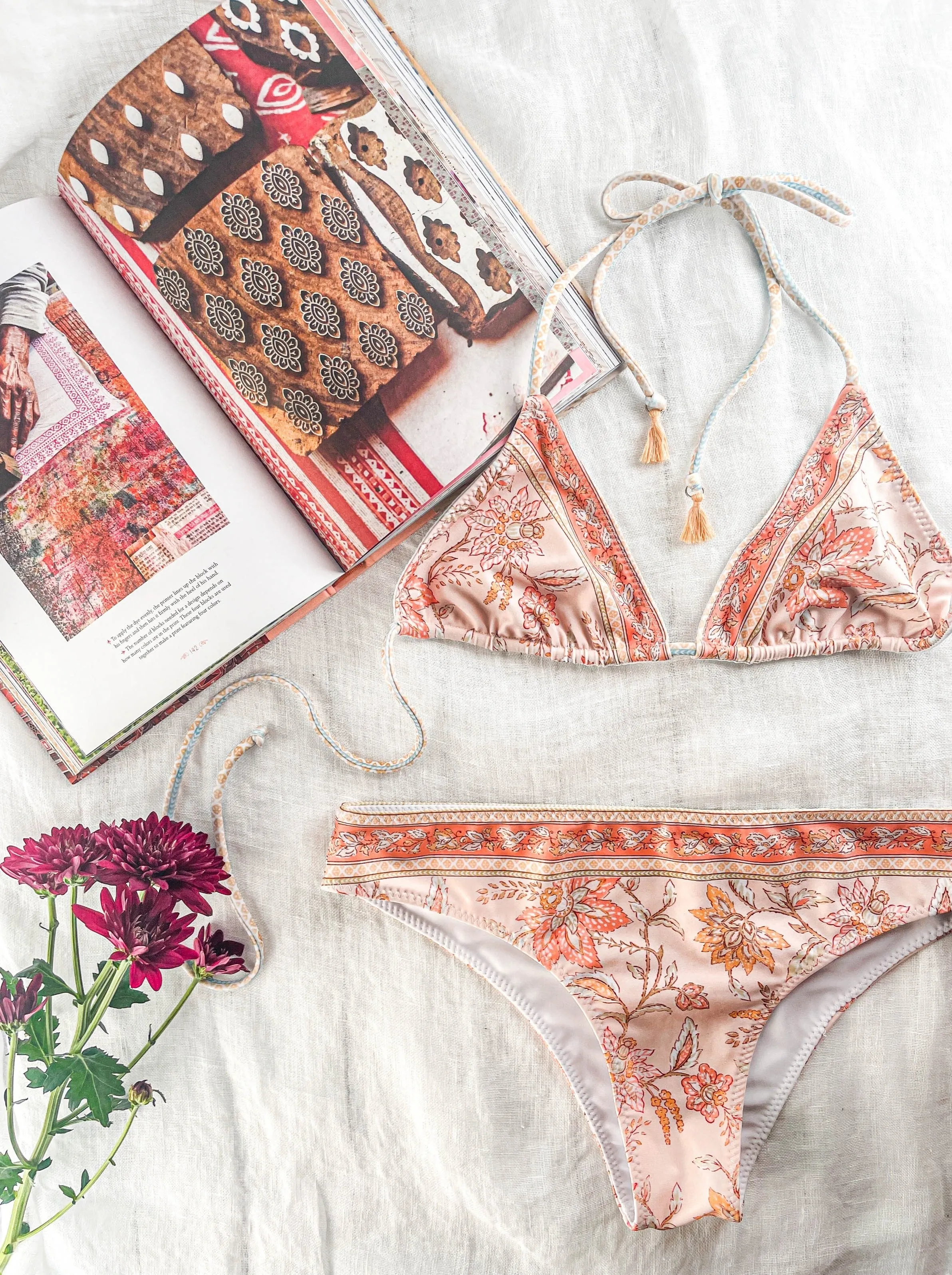Blossom low waist bottom ♲ Coral
