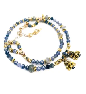 Blue Iolite Vision Love Wrap Bracelet