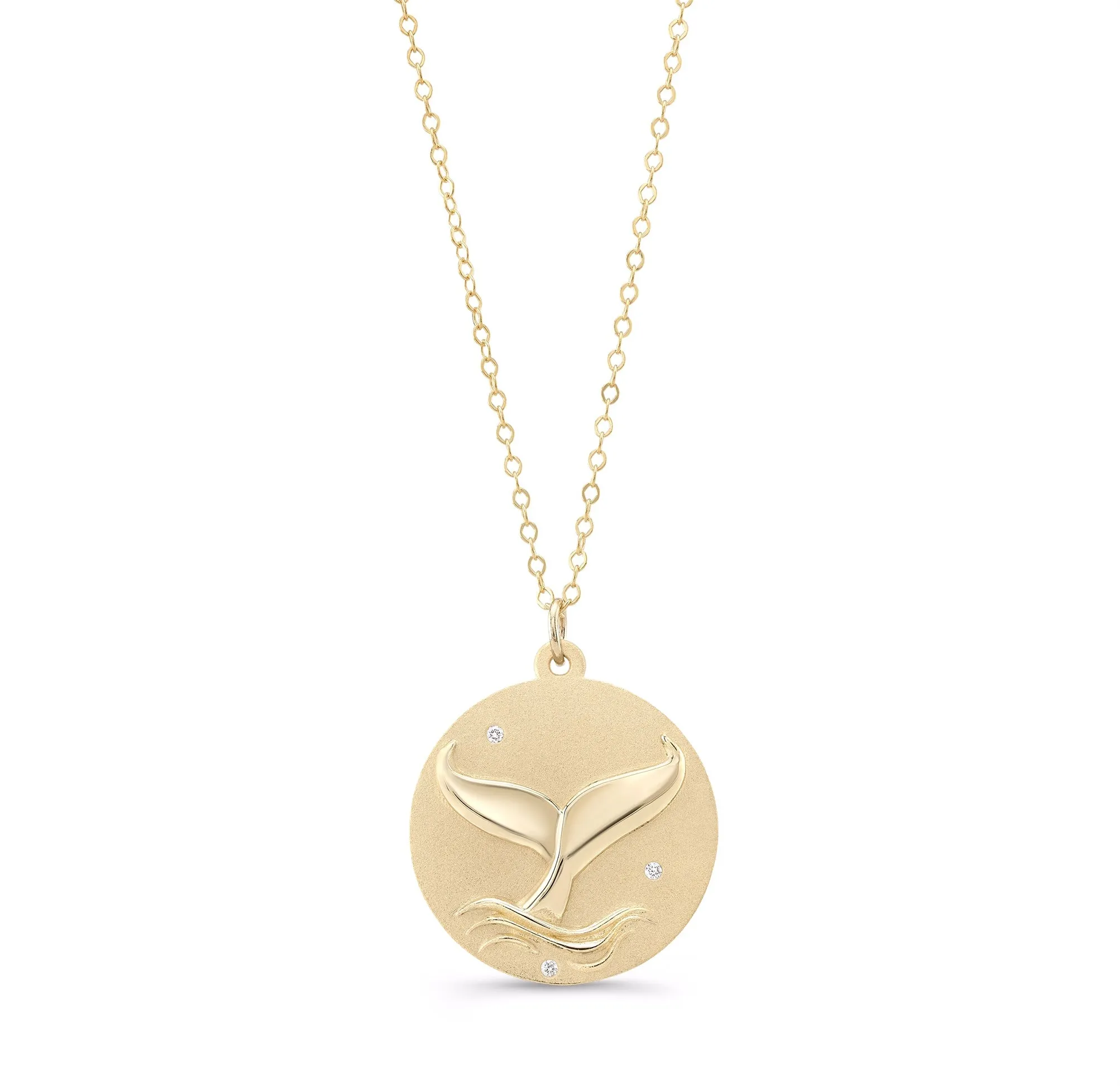 Blue Whale Charm Chain Necklace
