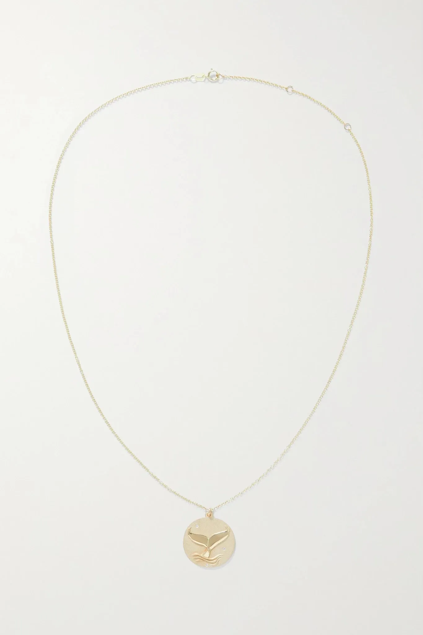 Blue Whale Charm Chain Necklace