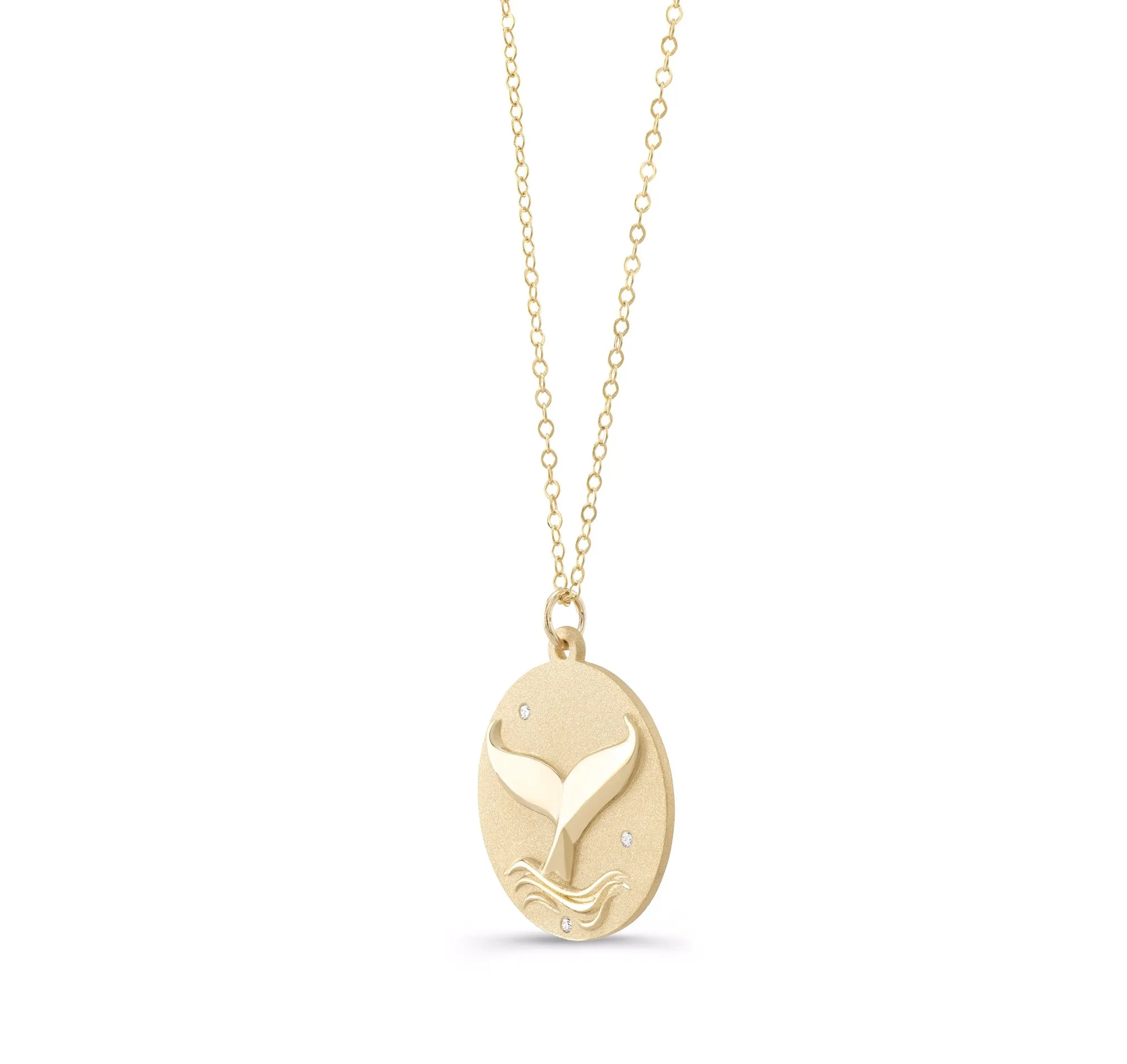 Blue Whale Charm Chain Necklace
