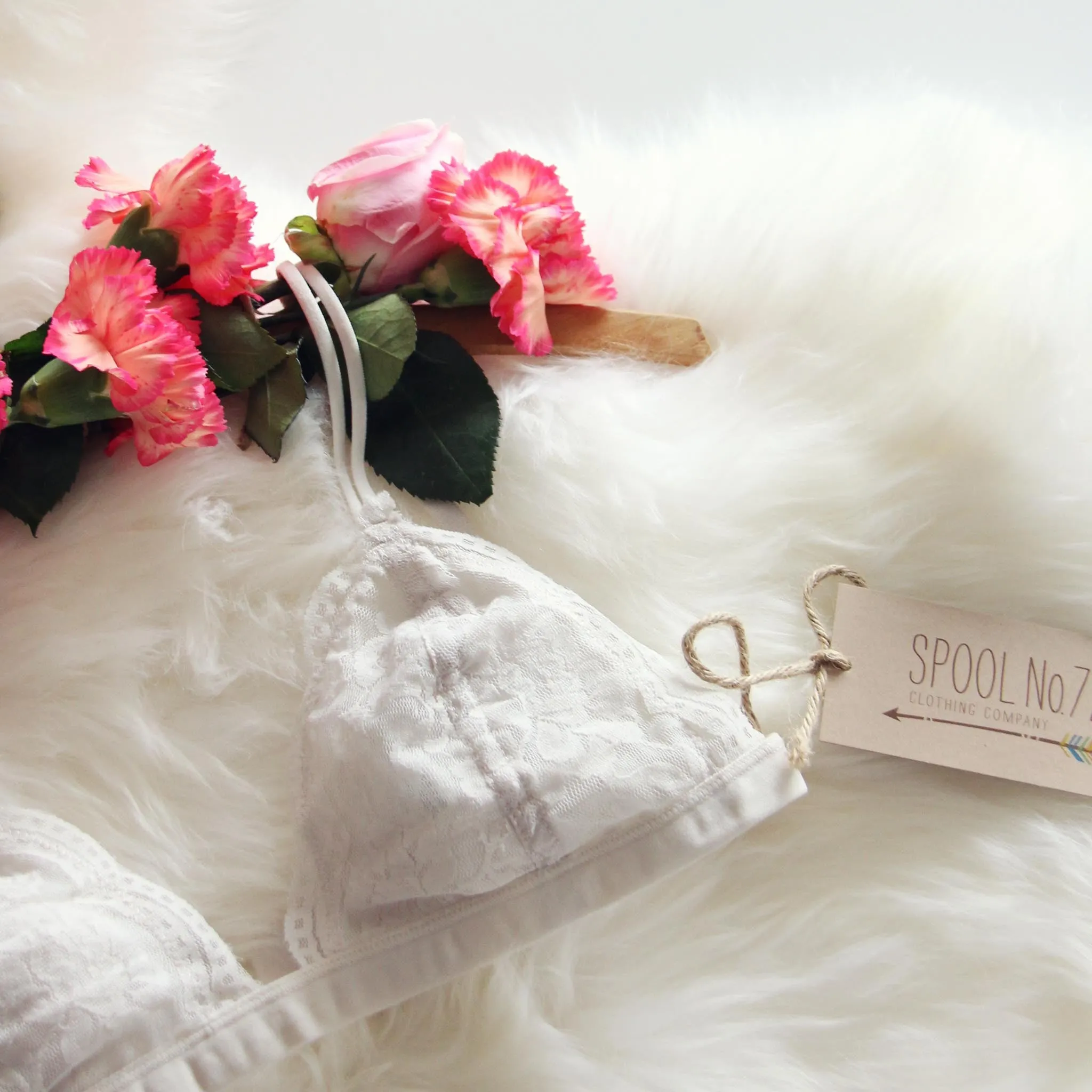 Boheme Lace Bralette in Sand