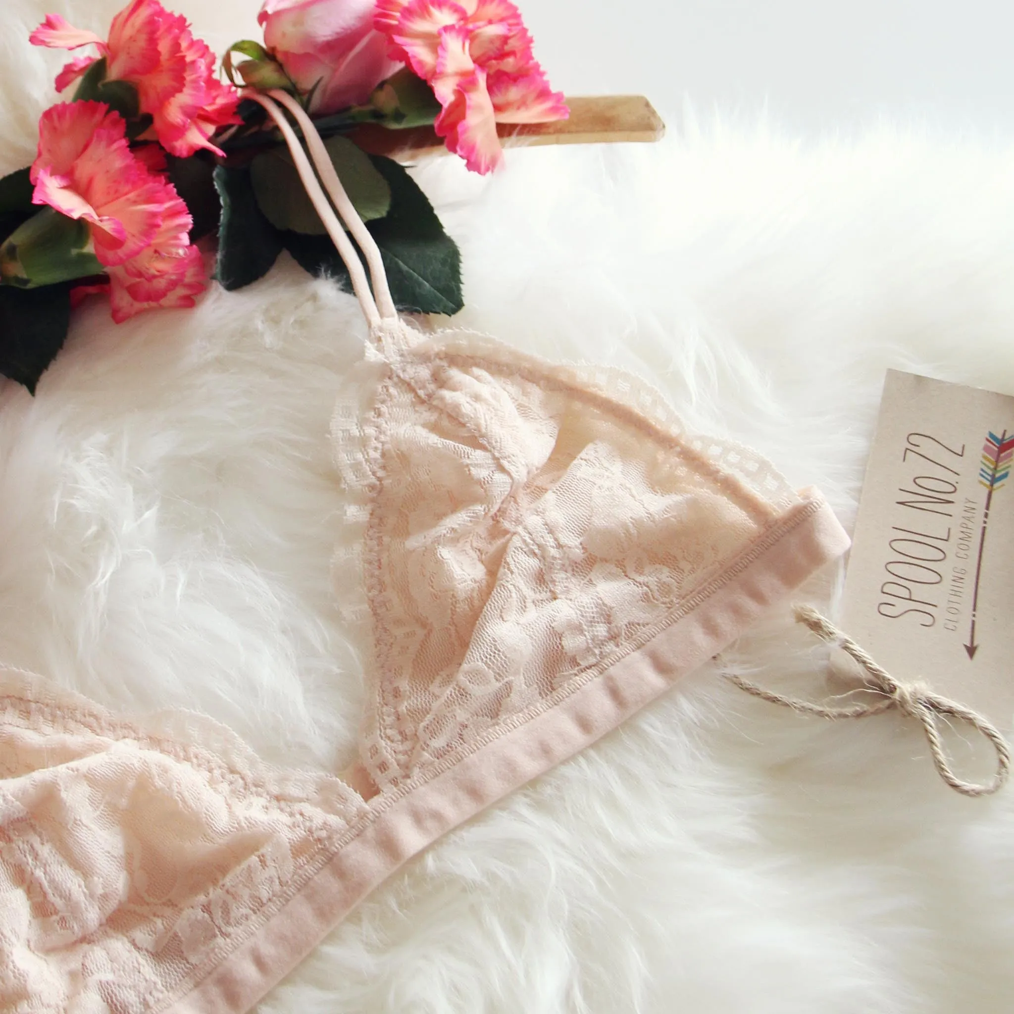 Boheme Lace Bralette in Sweetheart