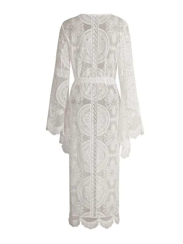 Bohemian Lace Cardigan Sweater