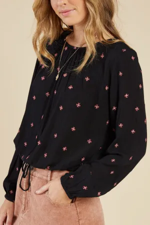 Bonfire Embroidered Blouse