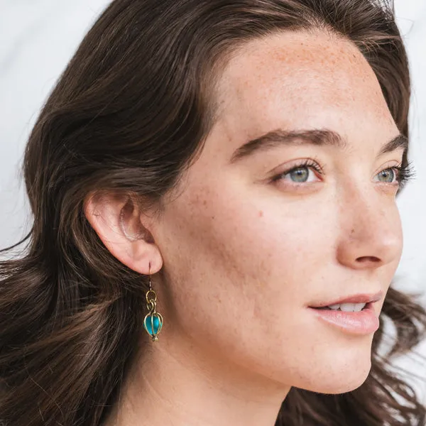 Brass Drop Earrings