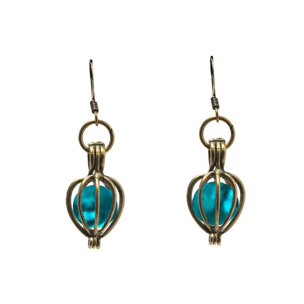 Brass Drop Earrings