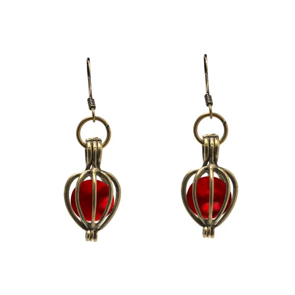 Brass Drop Earrings