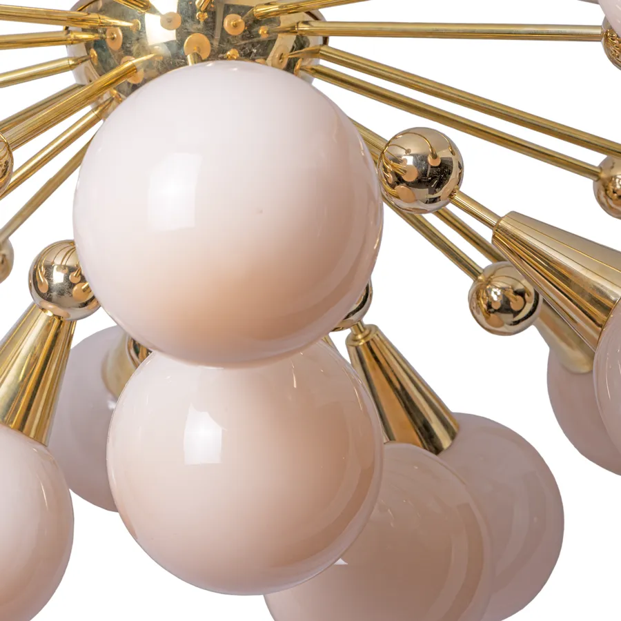 Brass Half Sputnik Chandelier