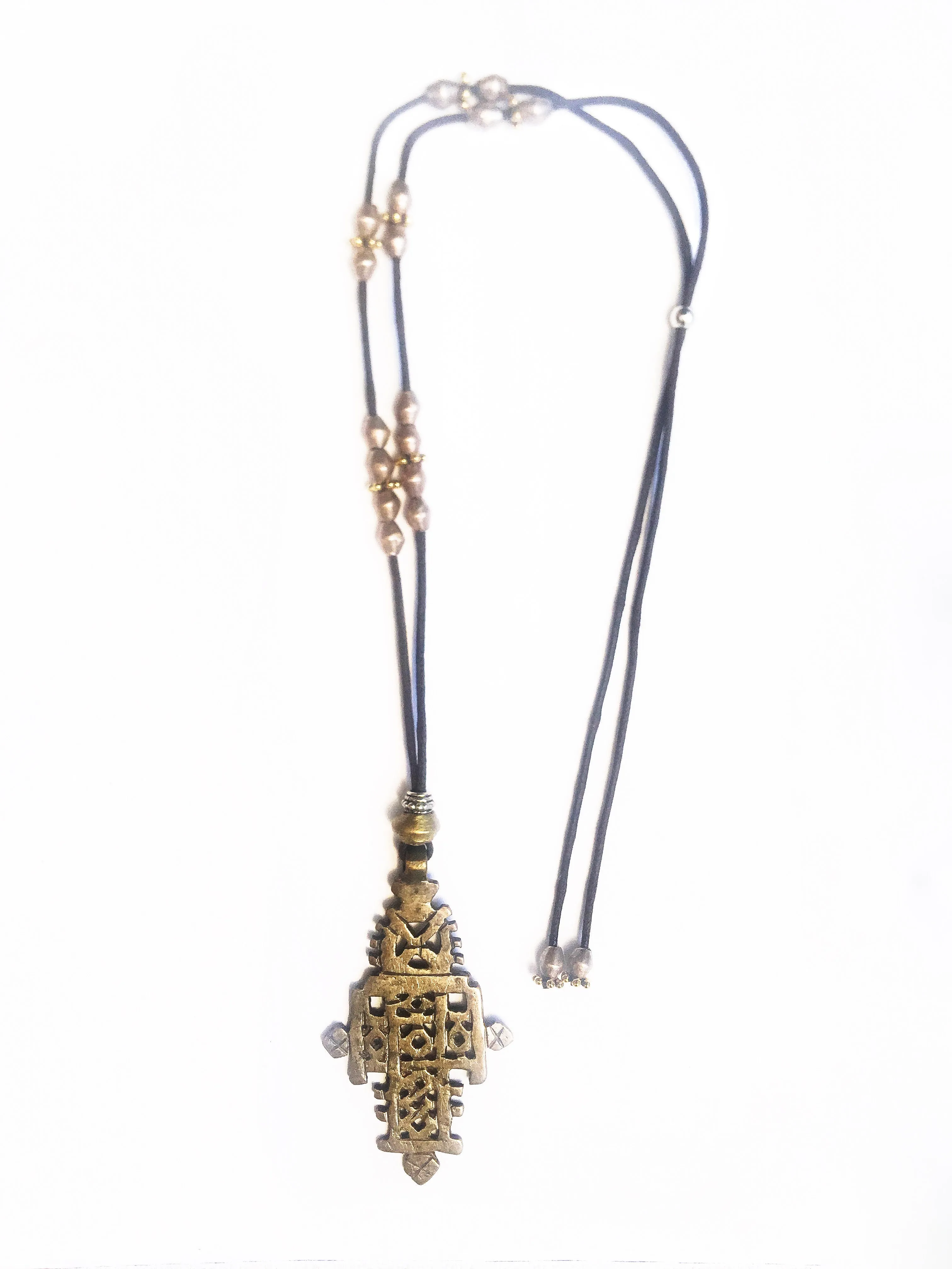 Bronze African Pendant Necklace