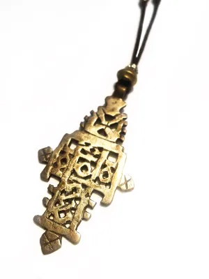 Bronze African Pendant Necklace