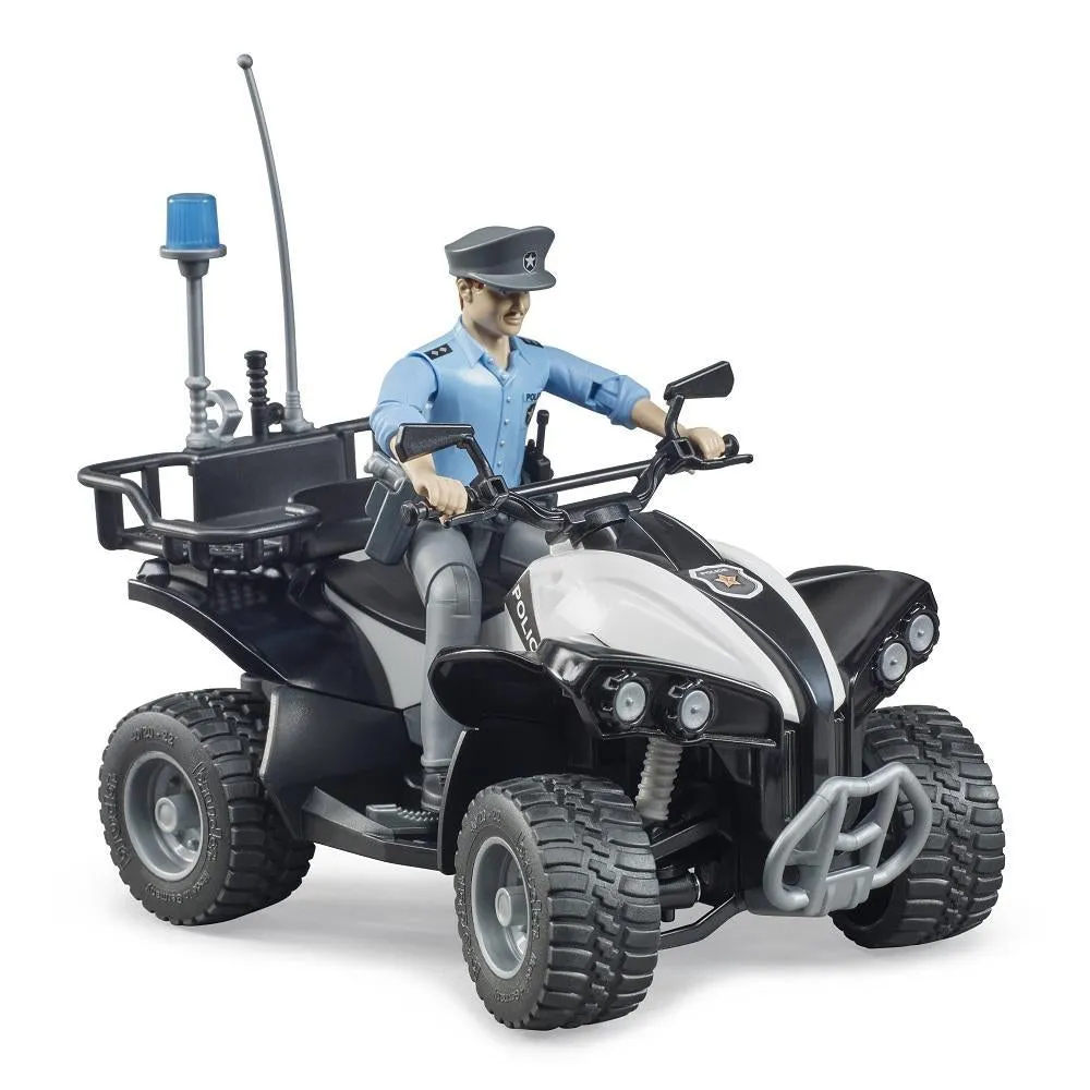 Bruder Police Quad with Police Officer and Accessories (Light Skin)