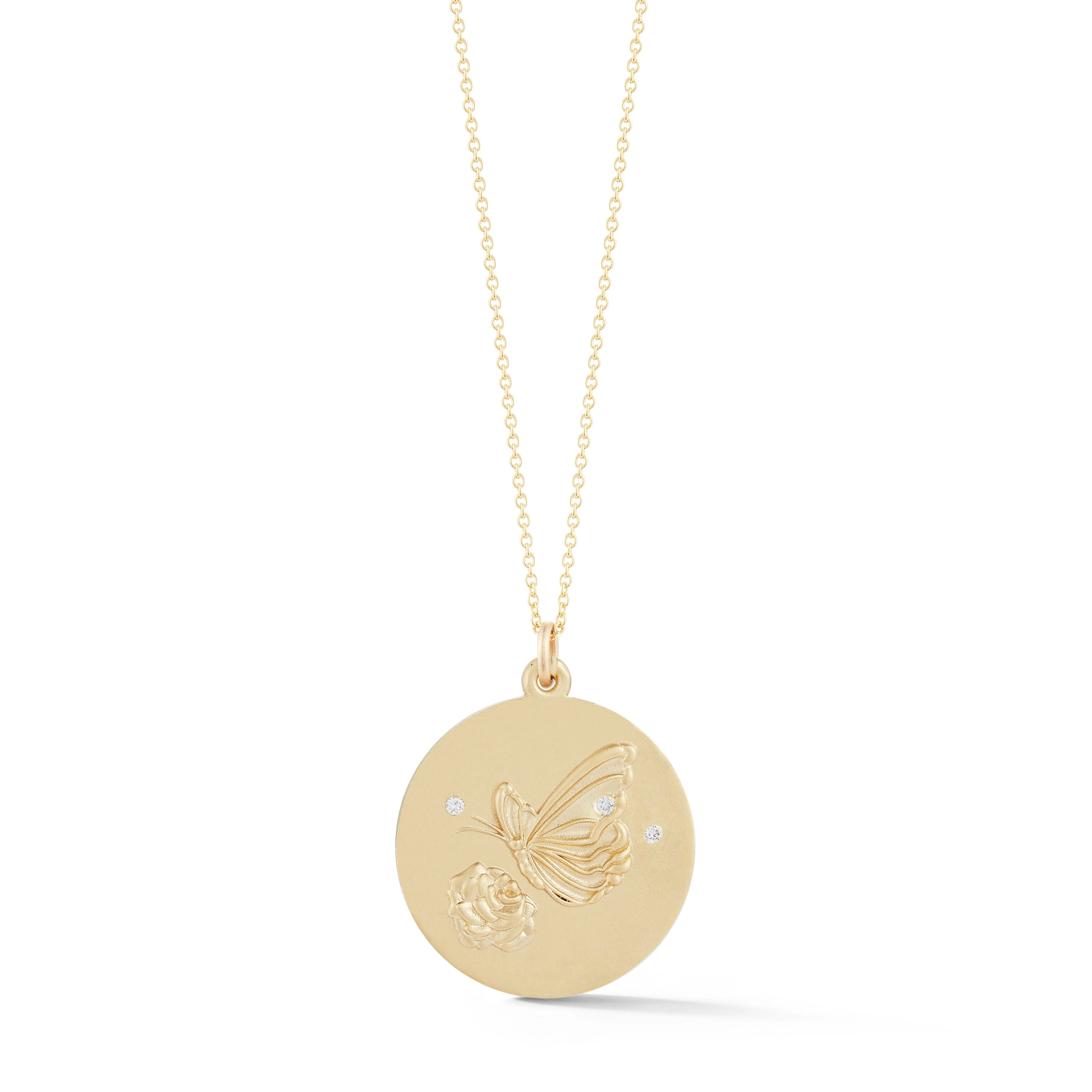 Butterfly Gold Plated Charm Chain Necklace