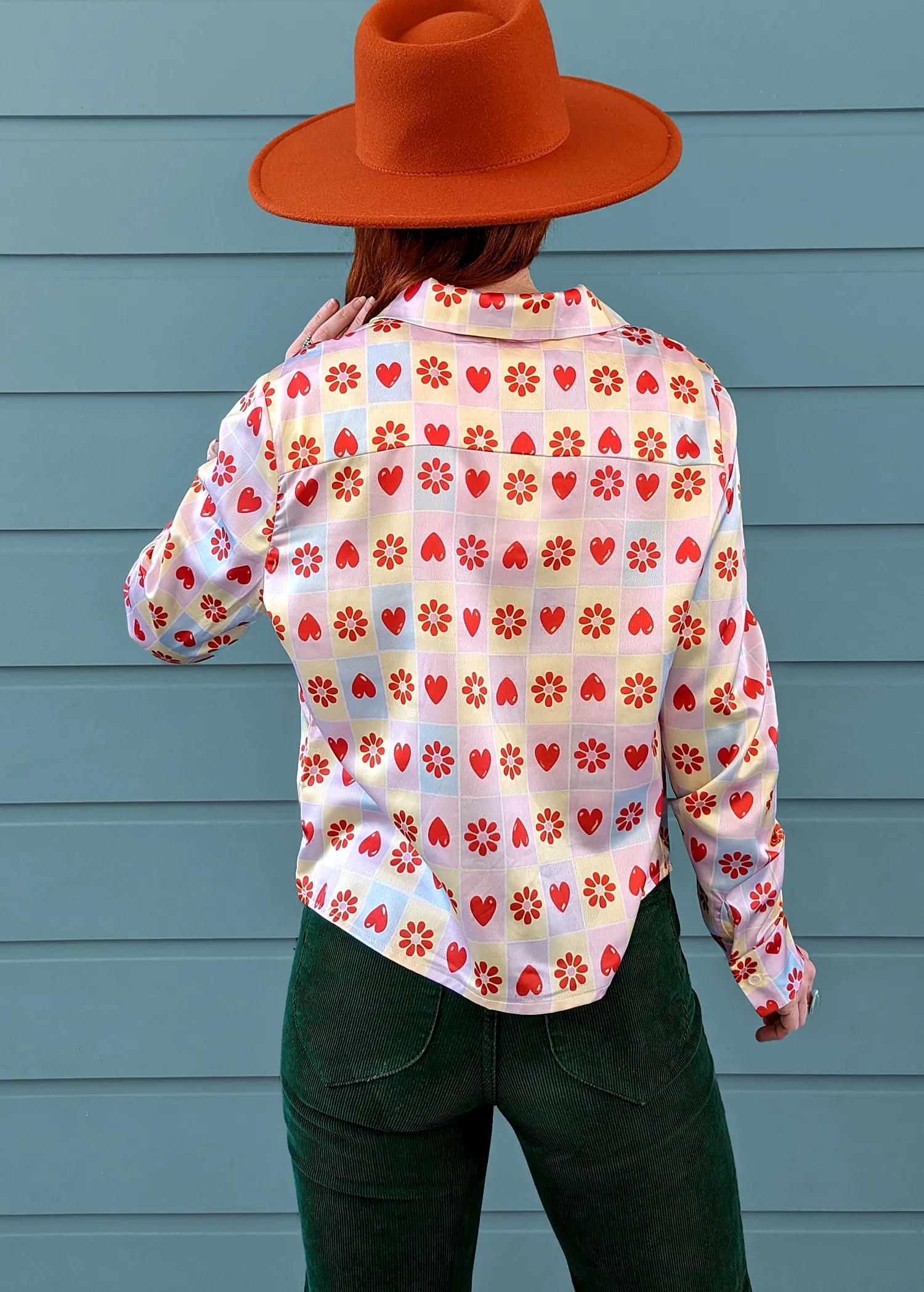 Candy Hearts Satin Shirt