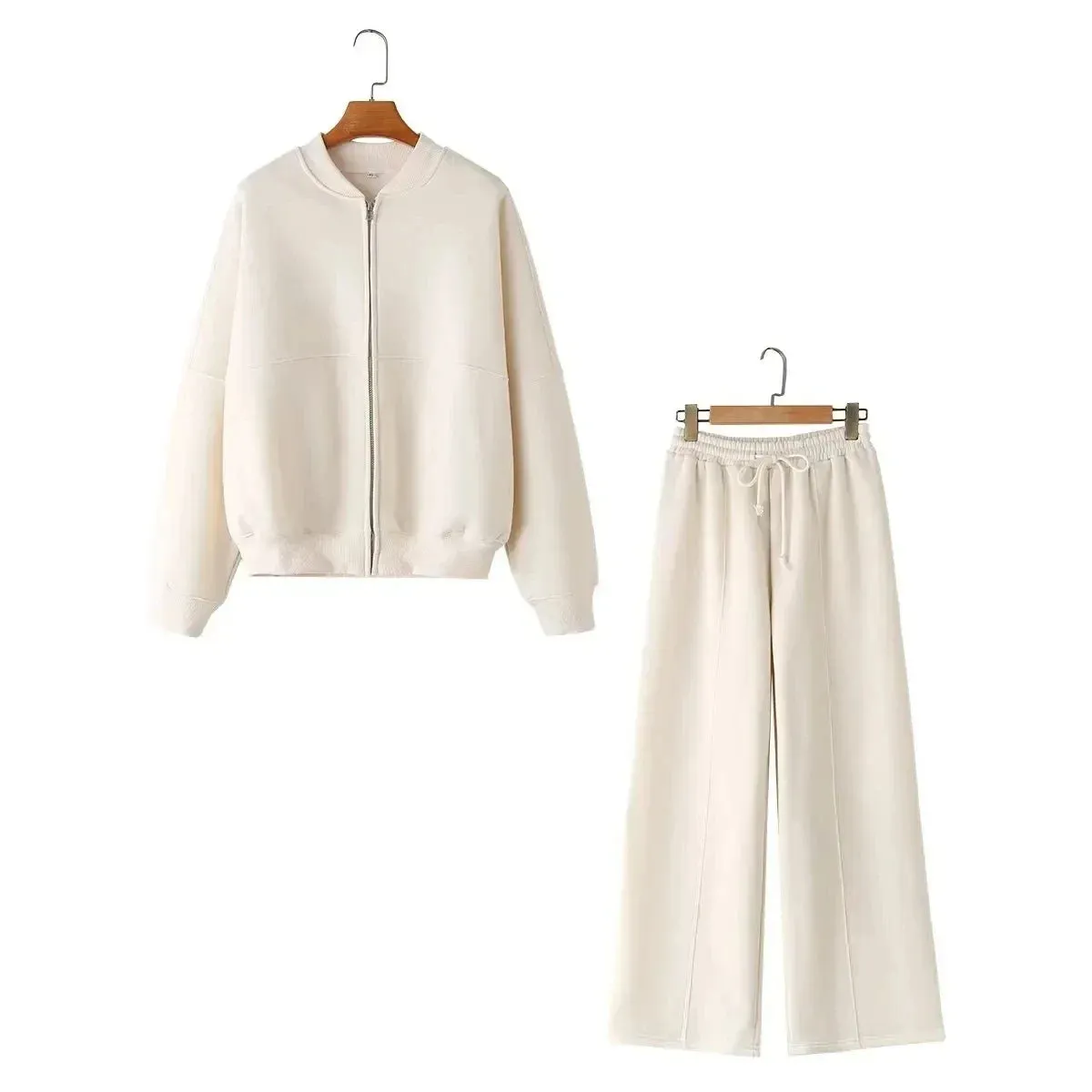 Cardigan Long Sleeve & Tracksuit Baggy Pants Fall Outfits Sets