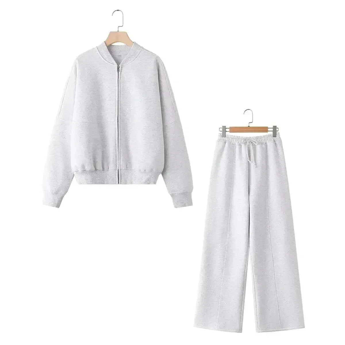 Cardigan Long Sleeve & Tracksuit Baggy Pants Fall Outfits Sets