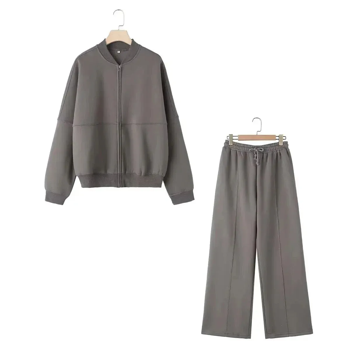 Cardigan Long Sleeve & Tracksuit Baggy Pants Fall Outfits Sets