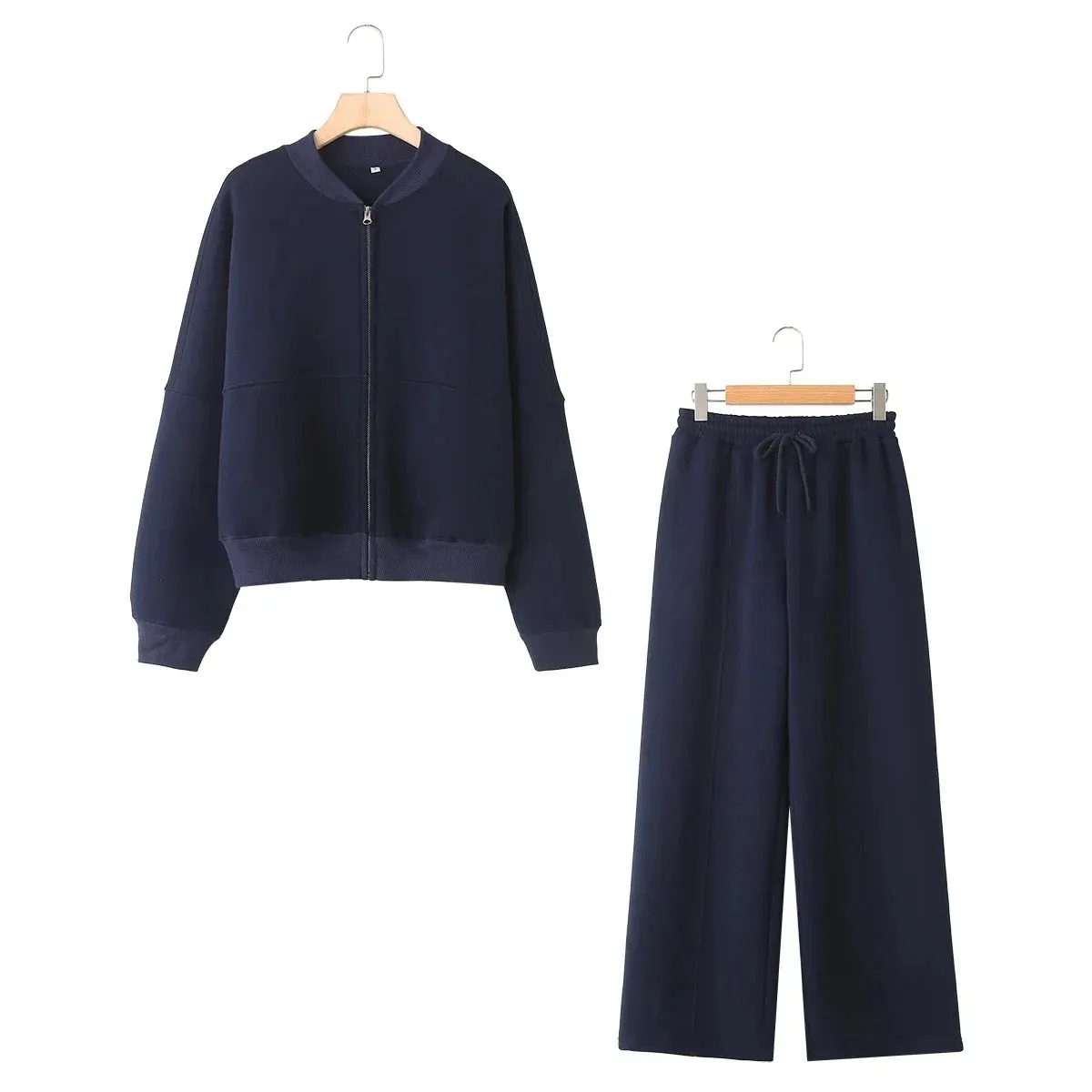 Cardigan Long Sleeve & Tracksuit Baggy Pants Fall Outfits Sets