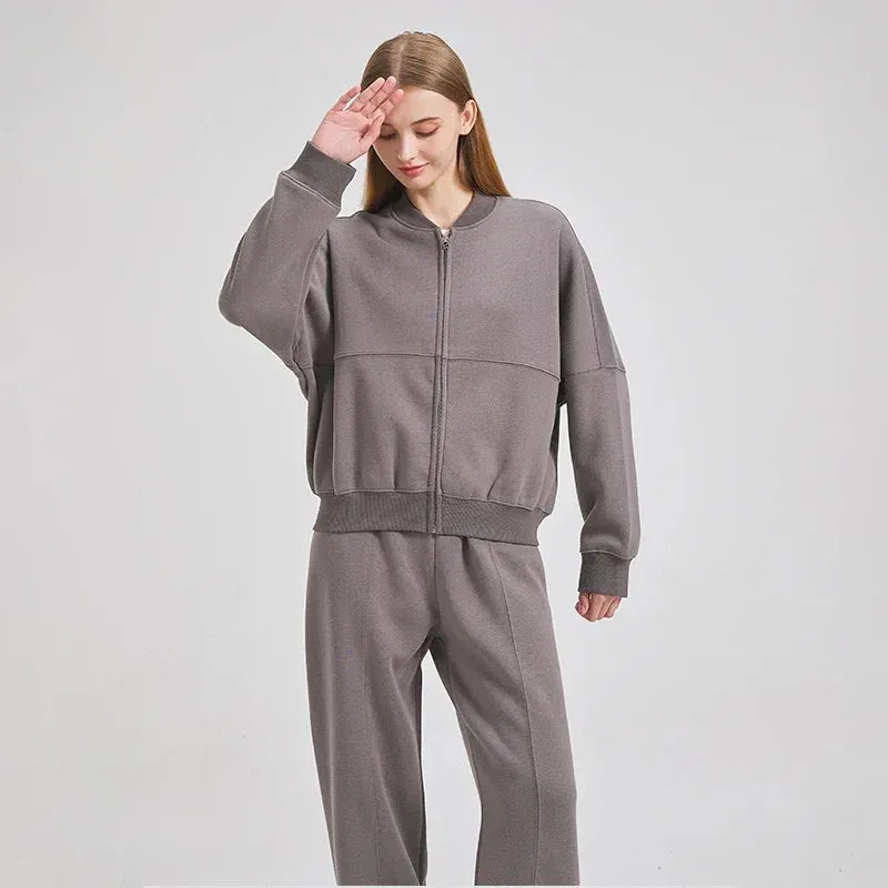 Cardigan Long Sleeve & Tracksuit Baggy Pants Fall Outfits Sets