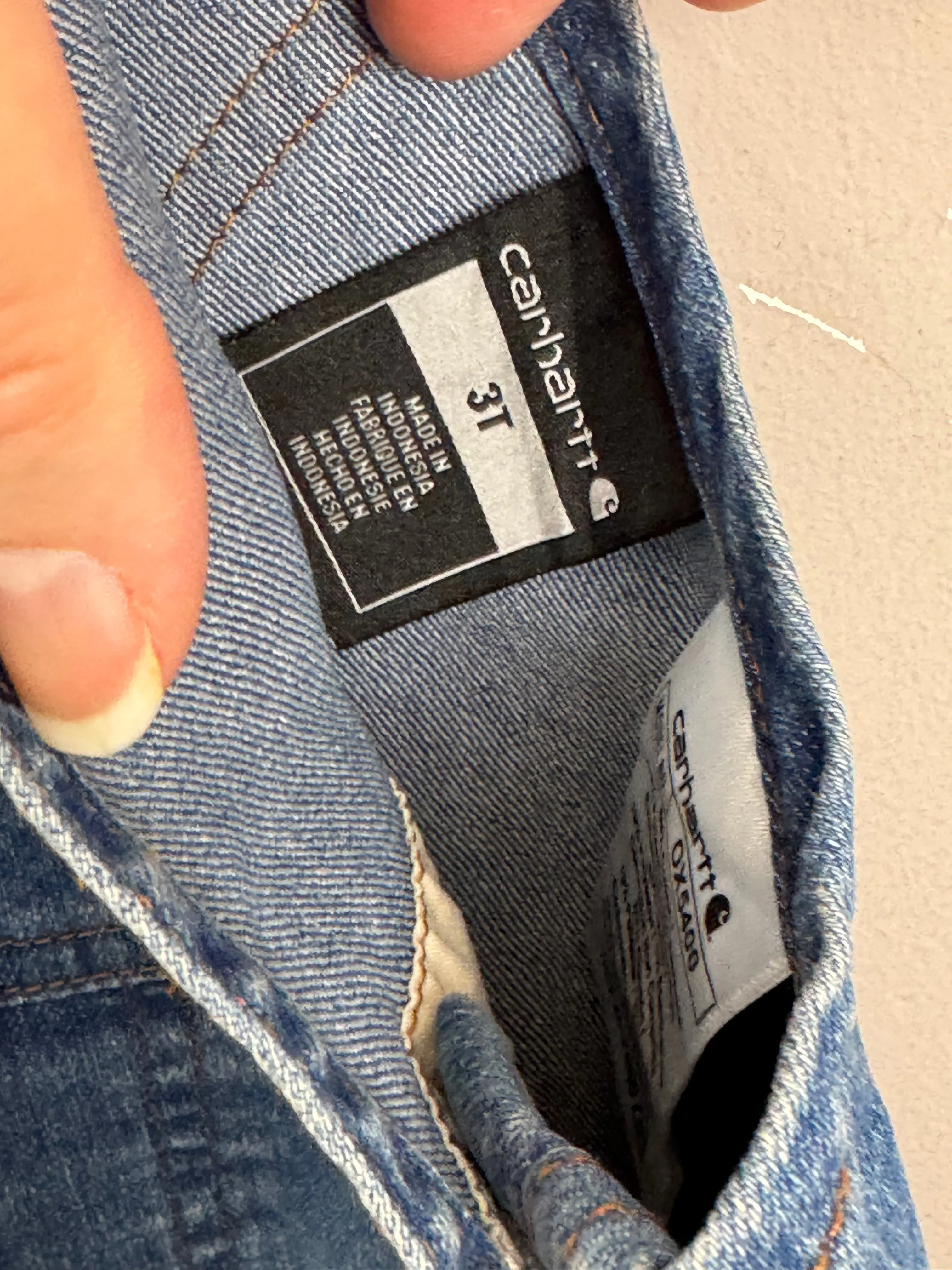 Carhartt Short Denim Dungarees 3y