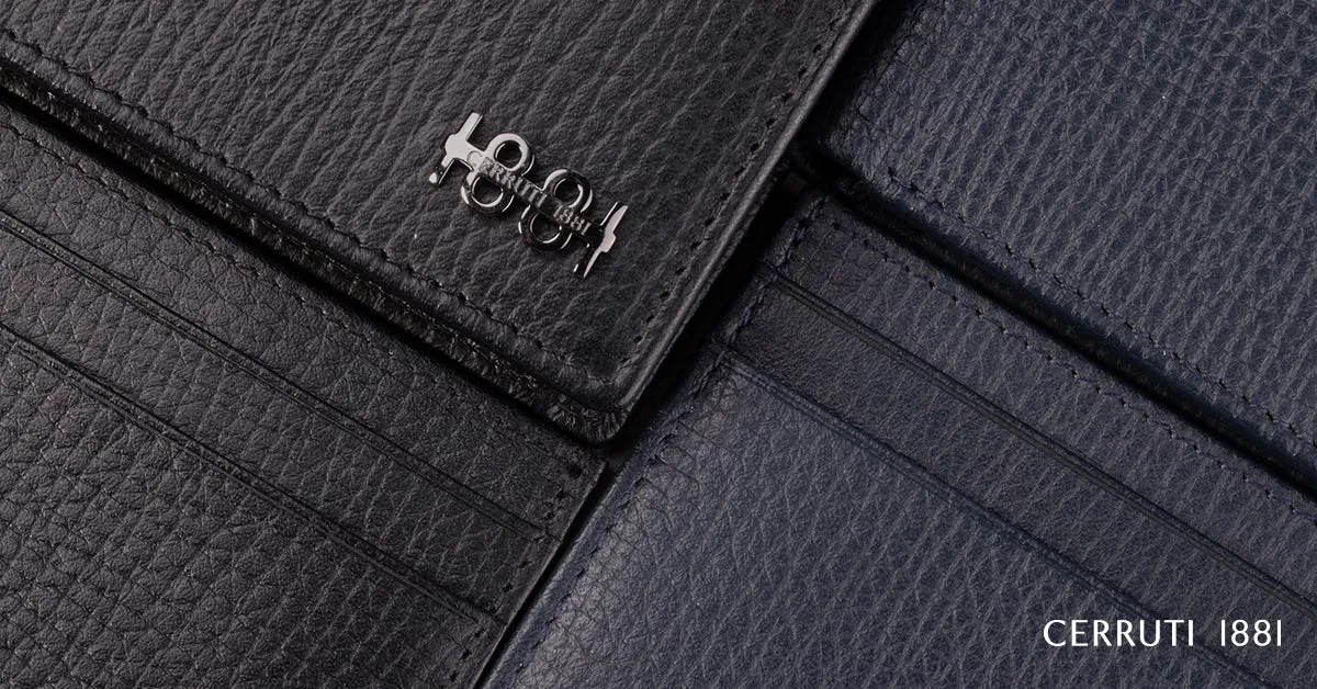 CERRUTI 1881 NLC012A-Card holder Irving Black