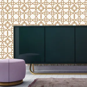 Chainlinx Gold CR445 Self-Adhesive Wallpaper