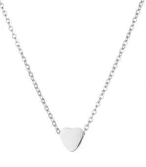 Children's, Teens' and Mothers' Necklace:  Surgical Steel, Rose Gold IP, Minimalist Heart Necklace