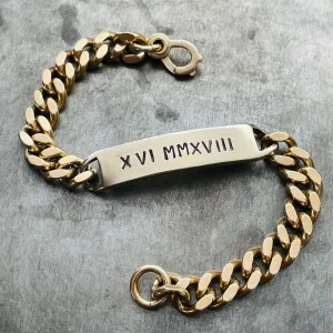 Classic ID Bracelet - Custom Stamped