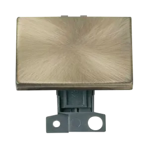 Click MiniGrid MD009AB 10AX 2 Way Paddle Ingot Switch Module - Antique Brass