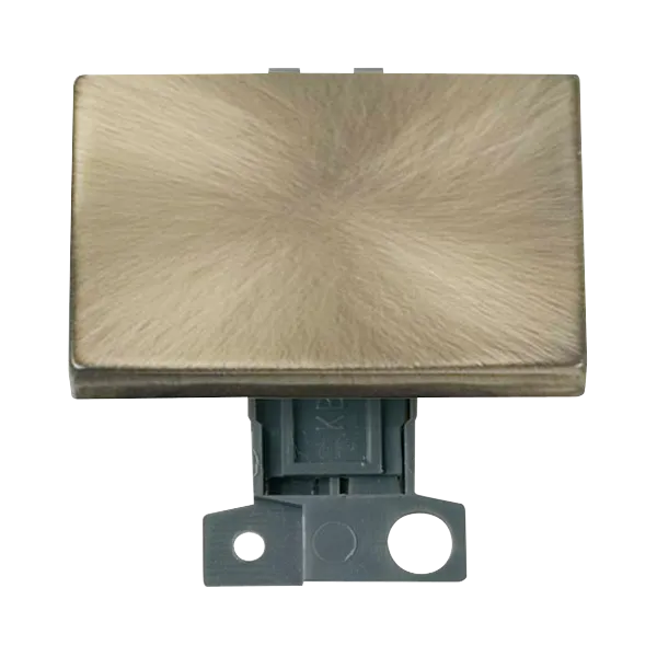 Click MiniGrid MD009AB 10AX 2 Way Paddle Ingot Switch Module - Antique Brass