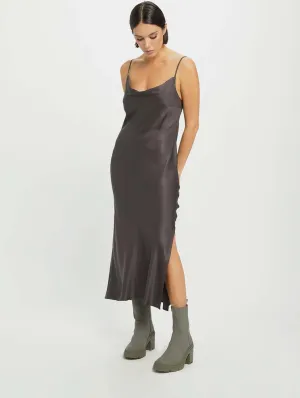 Cowl Neck TENCEL™ Modal Vegan Midi Dress | Mulch