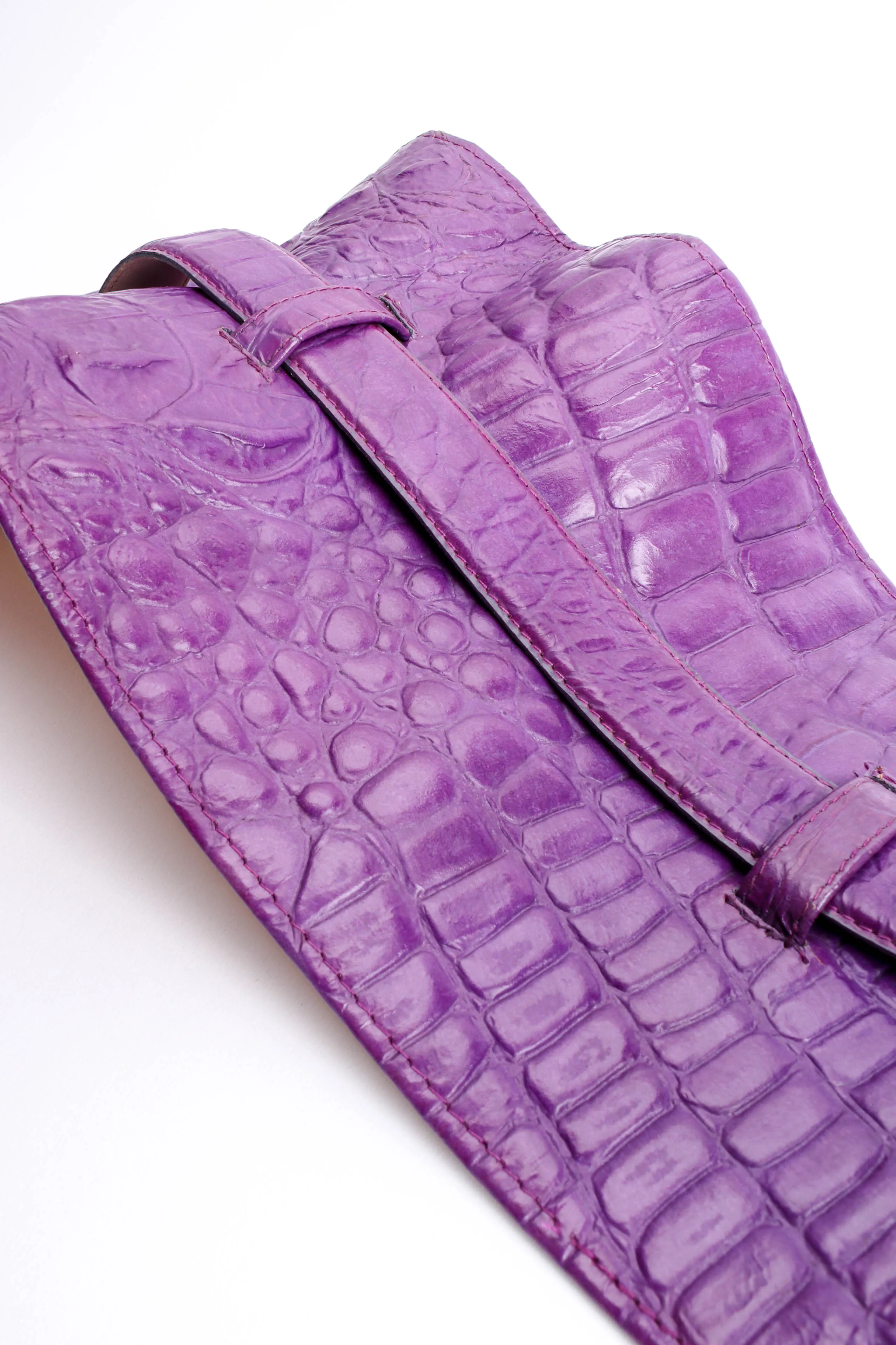 Crocodile Corset Waist Belt